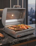 PARRILLA ELECTRICA PARRIWATT 600 Versión Acero inoxidable