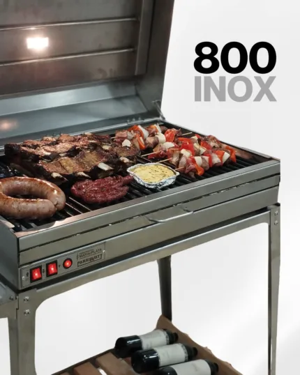 PARRILLA ELECTRICA PARRIWATT 800 Versión Acero inoxidable