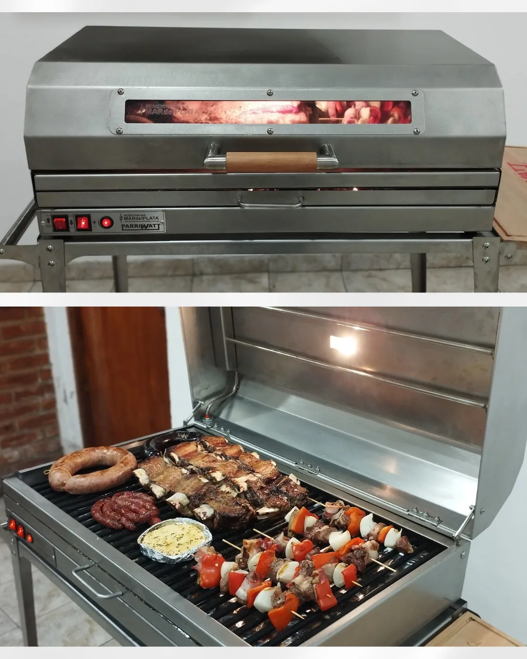 PARRILLA ELECTRICA PARRIWATT 800 Versión Acero inoxidable - Image 5