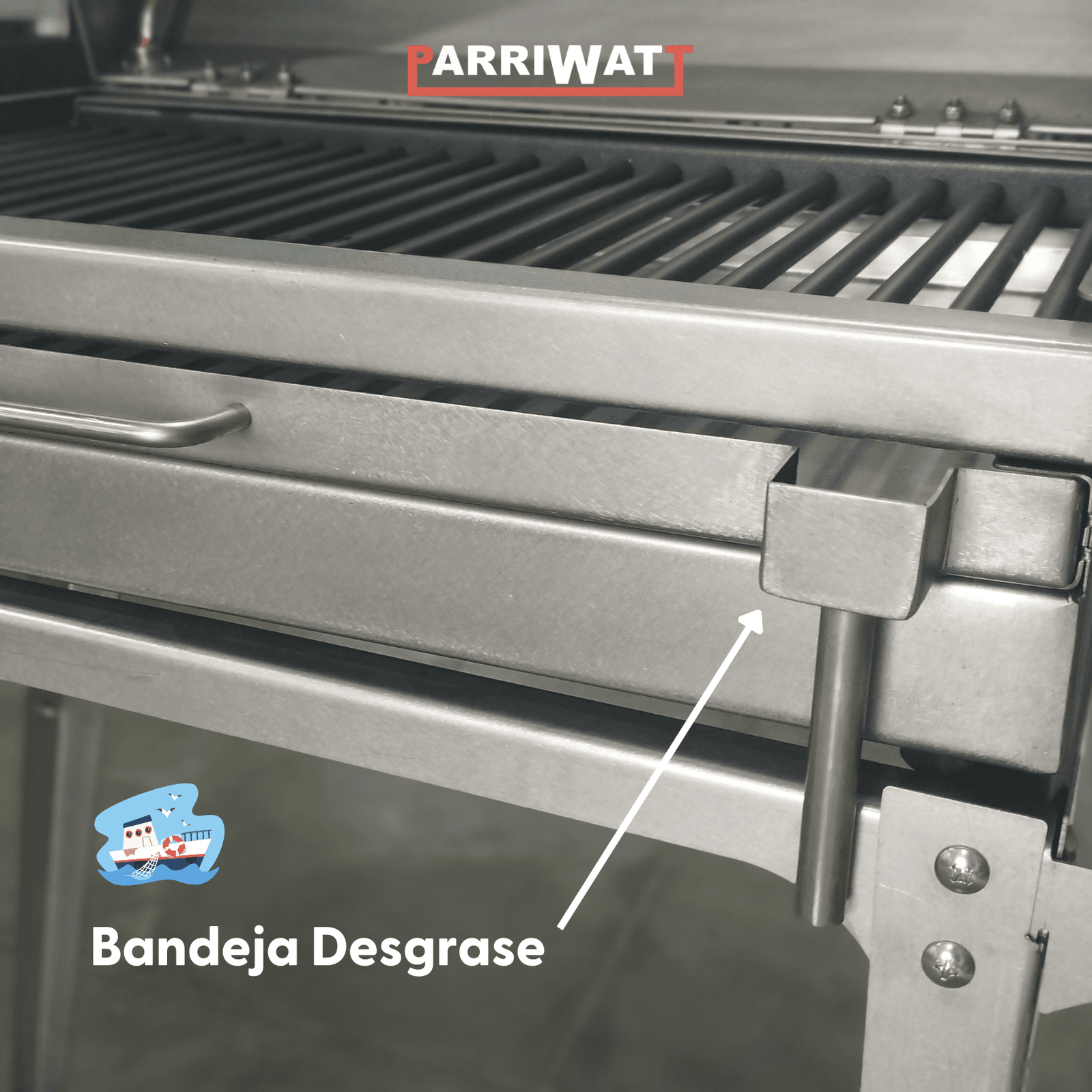 2 PARRILLA ELECTRICA PARRIWATT 600 Versión NAVAL - Image 2