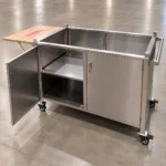 Mesa soporte CON MUEBLE Parriwatt de Acero Inoxidable para Modelo 1250