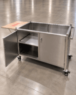 Mesa soporte CON MUEBLE Parriwatt de Acero Inoxidable para Modelo 1250
