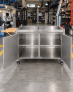 Mesa soporte CON MUEBLE Parriwatt de Acero Inoxidable para Modelo 1250 - Imagen 2